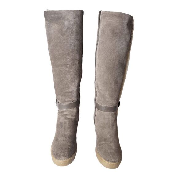 AQUATALIA Callie Faux-Shearling Wedge Boot Size 7.5 - Picture 4 of 11